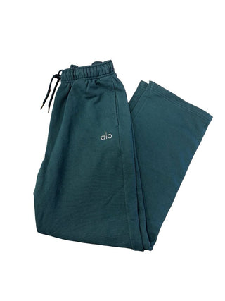 Alo Jewel Green Wide Leg Sweatpants, S