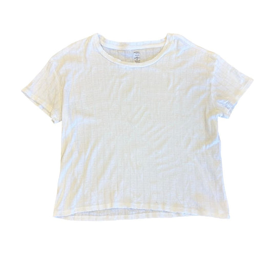 Perfect Underneath white pointelle tshirt, xs womens