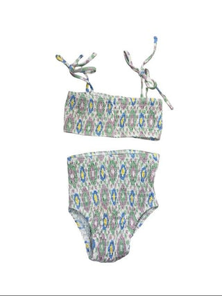 The New Society Smocked Two Piece Swimsuit, 2 years