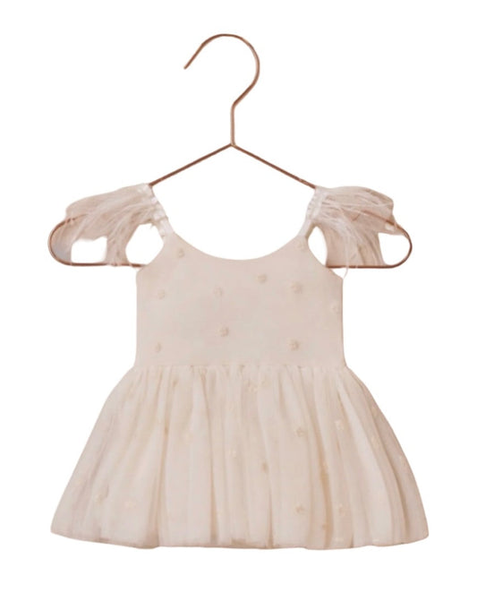 Noralee Poppy tutu flower girl/ party dress ivory, 9 months