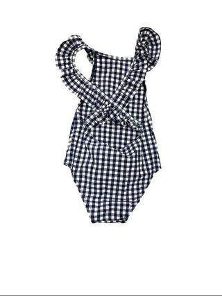 Canopea Blue Gingham Ruffle Swimsuit, 2 years
