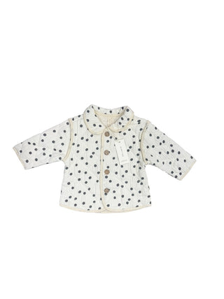 Quincy Mae new with tags Polka dot fall jacket, 3-6 months