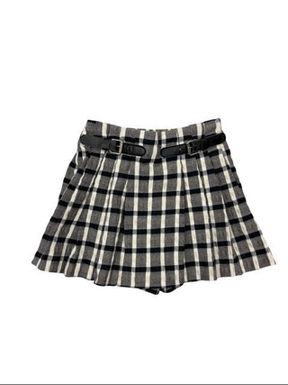 Zara Black and White Plaid Skort, 18-24 months
