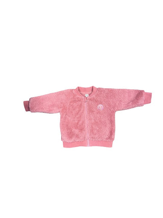 Hux Faux fur sweater jacket, 6-12 months
