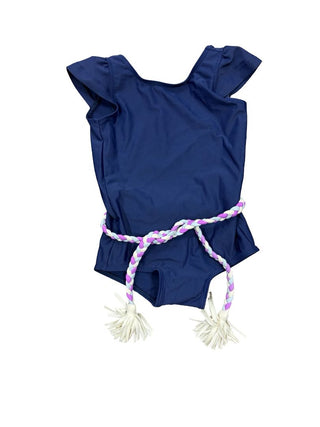Canopea Blue Swimsuit with Braided Belt, 2 years
