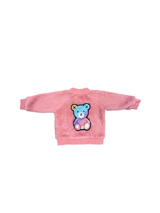 Hux Faux fur sweater jacket, 6-12 months