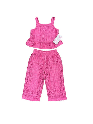 Btween Baby Pink tank top and flared pant set, 18 months