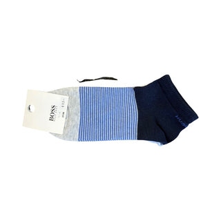 Hugo Boss New w/tags two pack blue/white ankle socks, 37/38 youth