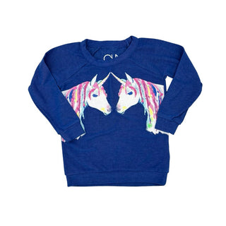 Chaser blue unicorn sweatshirt, 5 years