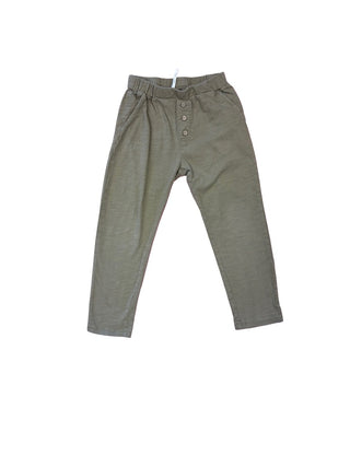 Rylee + Cru Olive green light weight pants, 6-7 years