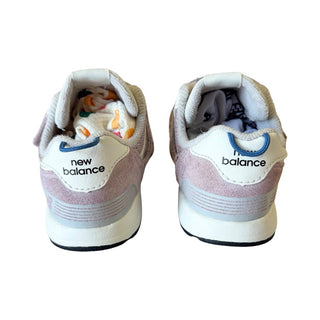 New Balance 574 hook and loop sneakers in pink, 8 little kids