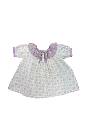 Apolina Lavendar and cream floral dress, 3-5 years