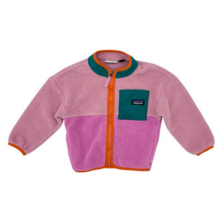 Patagonia pink zip up fleece, 2 years