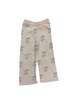 Floss Cherry knit pants, 4 years
