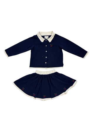 Konges Slojd Cherry Cardigan and skirt set, 3 years