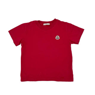 Moncler red tshirt w/.logo, 6 years
