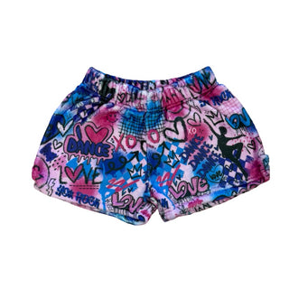 iScream x Corey Paige New w/tags Fuzzy graffiti shorts, 6-8 years (small)