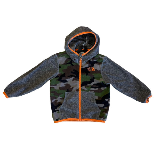 The North Face Grey/camo fleece, 18-24 months