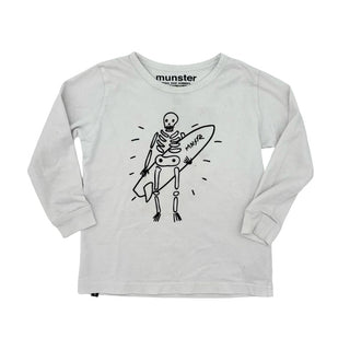 Munster white skeleton long sleeve, 3 years