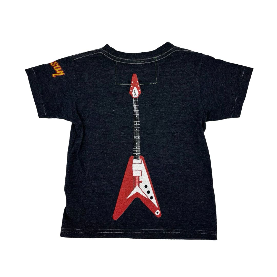 Aviator Nation black Little Shredder tshirt, 6 years