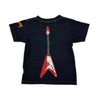 Aviator Nation black Little Shredder tshirt, 6 years