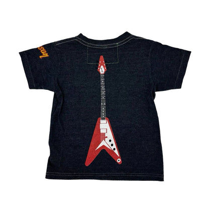 Aviator Nation black Little Shredder tshirt, 6 years