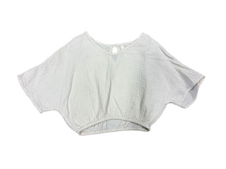 Rylee + Cru Cream Bubble Hem Top, 4-5 years