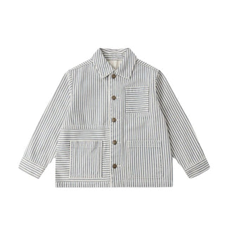 Rylee + Cru Railroad Stripe Denim Jacket Brand New with Tags, 4-5 years