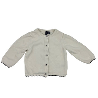 Janie and Jack White sweater, 12-18 months