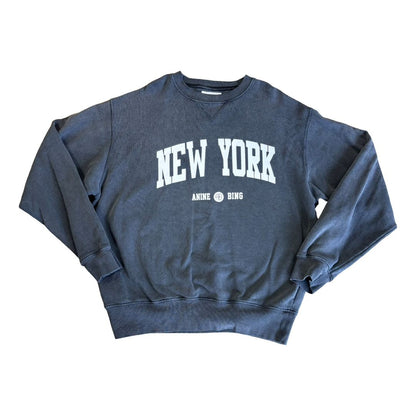 Anine Bing Crewneck NY distressed grey, Small