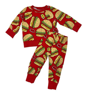 Purl Lamb Hamburger sweat suit, 12-18 months