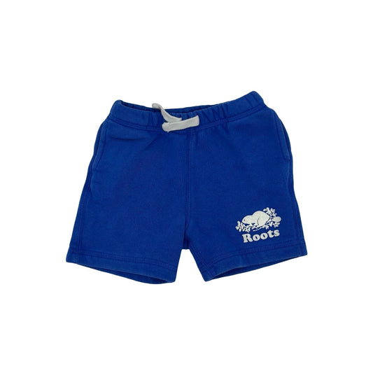 Roots Blue shorts, 18-24 months