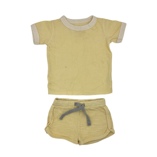 Mini Mioche  Pale yellow set, 12-18 Months