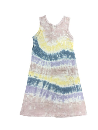 Good hYOUman Tie Dye Dress with LOVE Graphic, small
