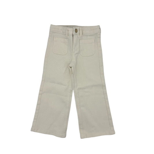 H&M Cream bell bottom jeans, 2-3 Years