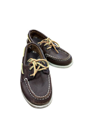 Sperry Topsider Brown Leather Loafers, 9.5 little kid