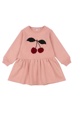 Konges Slojd Lou Terry cherry sweater dress new with tags, 8-9 years