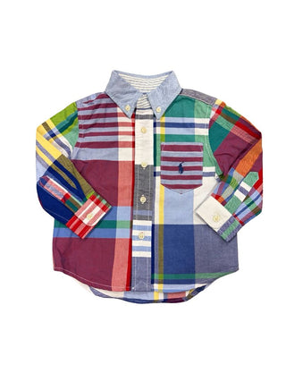 Ralph Lauren  Multi Coloured Plaid Buttondown Shirt, 12 months