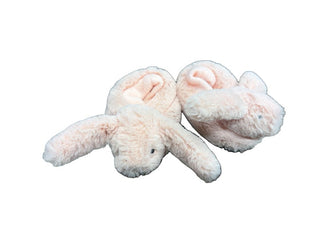 Fuzzy Pink Bunny Slippers, 0-6