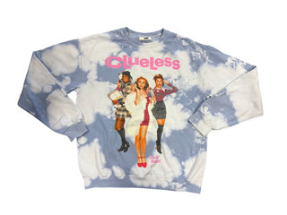 Clueless Tie Dye Clueless Graphic Sweatshirt, Womens Small