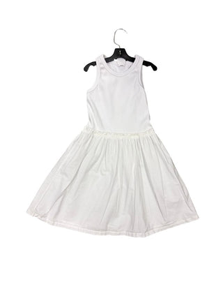 Zara White Combination Fabric Dress, 6 years