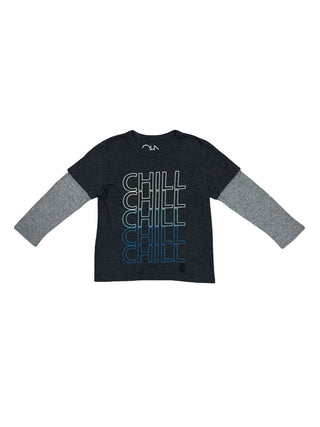 Chaser Layered Effect "Chill" Shirt, 6 years