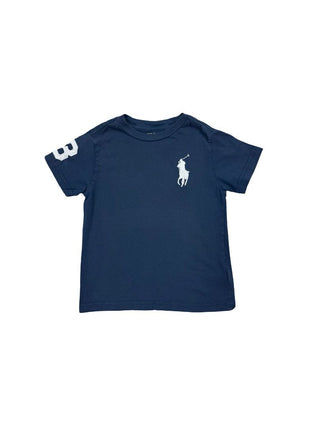 Polo Ralph Lauren Navy Blue Tee with Large Logo and "3", 4 years
