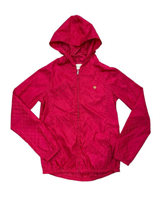 Gucci Hot Pink Monogram Kids Rain Jacket/Windbreaker, XS