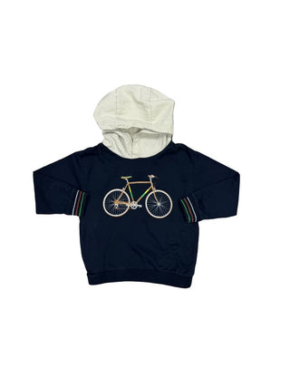 Mayoral Navy Blue Sweatshirt with Bike Graphic, 4 years