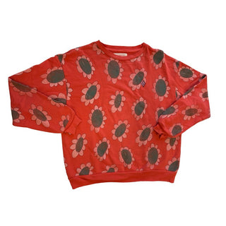 The Animals Observatory orange crewneck with flowers, 12 years