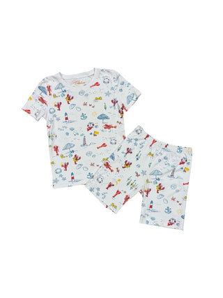 Petitdoux Coastal themed pj set, 7 years