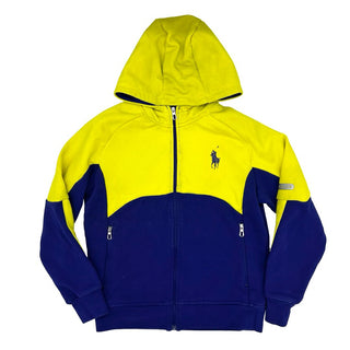 Ralph Lauren blue/yellow zip up sweatshirt, youth small