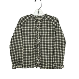 Bonpoint plaid dress shirt w/ruffles, 6 years