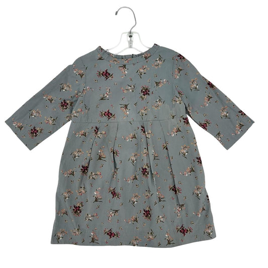 Bonpoint antique blue floral dress, 3 years